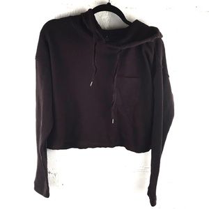 🖤3/15 Purple Cropped Hoodie